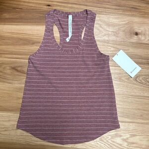 NWT lululemon Love Tank pink white stripe 4